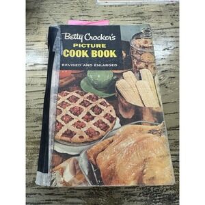 Rare Betty Crockers Picture Cookbook 1956 Revised and Enlarged Vintage